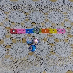 Girl's Fairly Tale Snap Jewelry Bracelet with Snap Buttons
